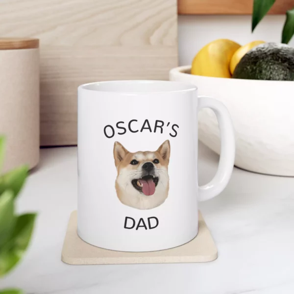 Custom Mug With Dog Face and Name 3