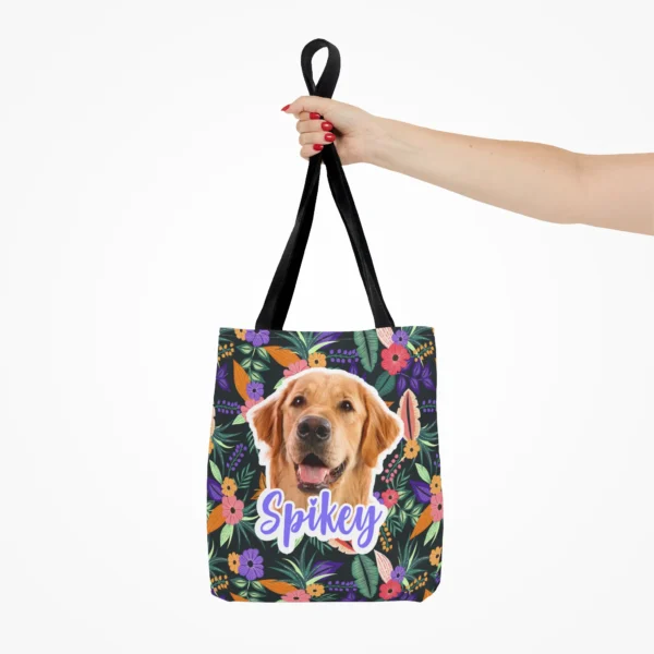 Personalized Dog Tote Bag Hand