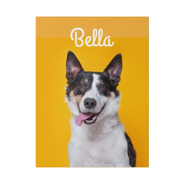 Custom Dog Photo Canvas 1